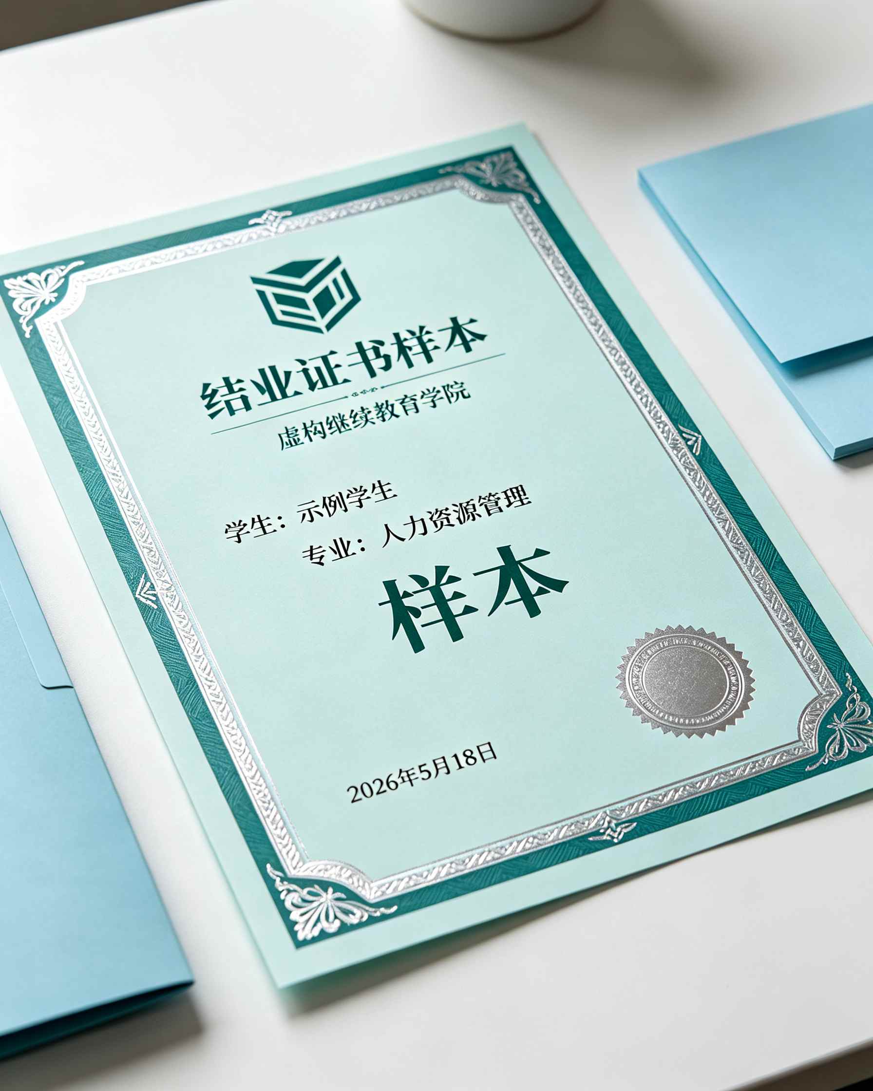 证书成品细节